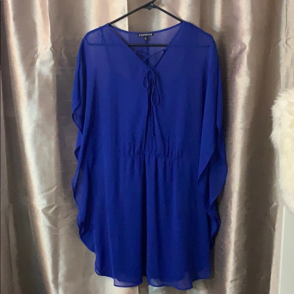 Blue flowy dress!